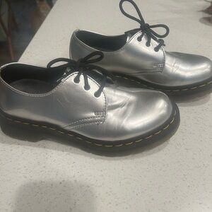 Dr. Martens Silver Women's Shoes